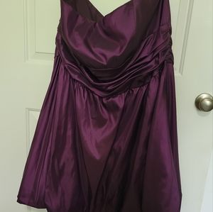 Deep purple David's bridal size 24 bridesmaid dress